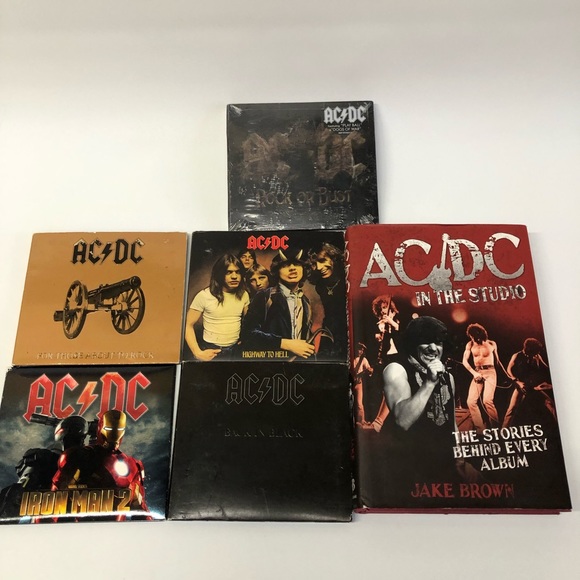 AC/DC | Accessories | Acdc Collection Of 5 Albums Plus Book Ironman ...